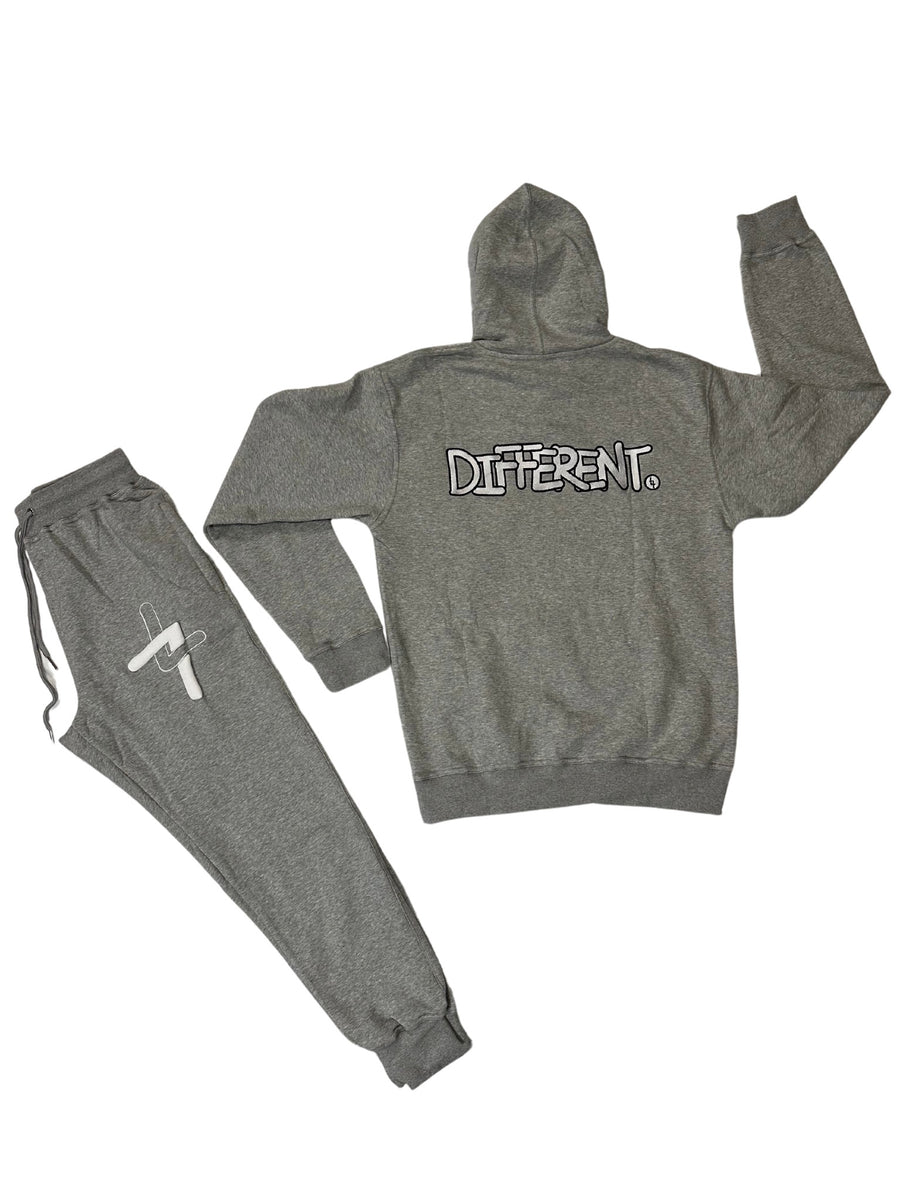 PRE-ORDER “DIFFERENT” Gray Sweatsuit – These L's Different