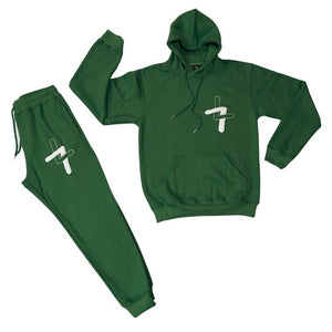 PRE-ORDER “DIFFERENT” Run Forest Green Sweatsuit