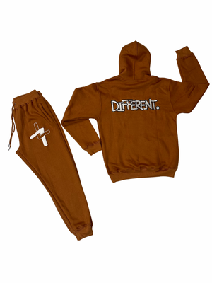 PRE-ORDER “DIFFERENT” Teddy Brown Sweatsuit