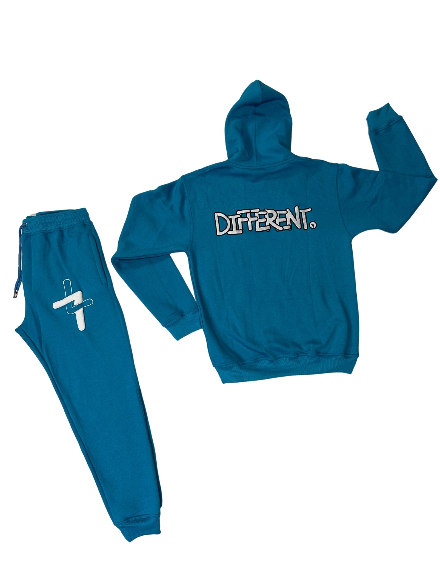 PRE-ORDER “DIFFERENT” Wavy Blue Sweatsuit