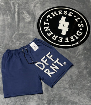 DFFRNT Embroidered Shorts (Navy)