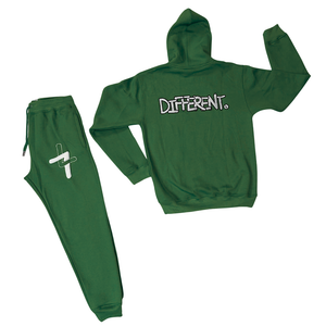 PRE-ORDER “DIFFERENT” Run Forest Green Sweatsuit