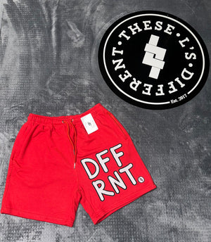 DFFRNT Embroidered Shorts (Red)