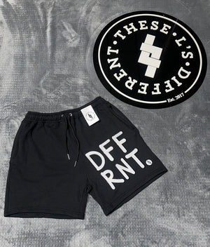 DFFRNT Embroidered Shorts (Black)