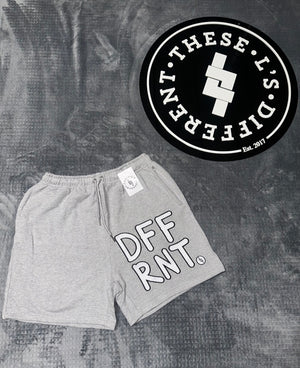 DFFRNT Embroidered Shorts (Gray)